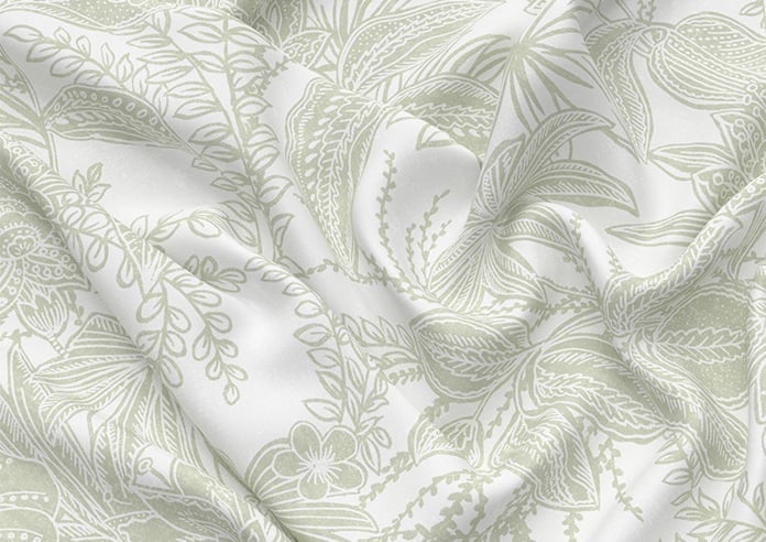 Maui, Pistachio - Motorised Roman Blind - Image 4